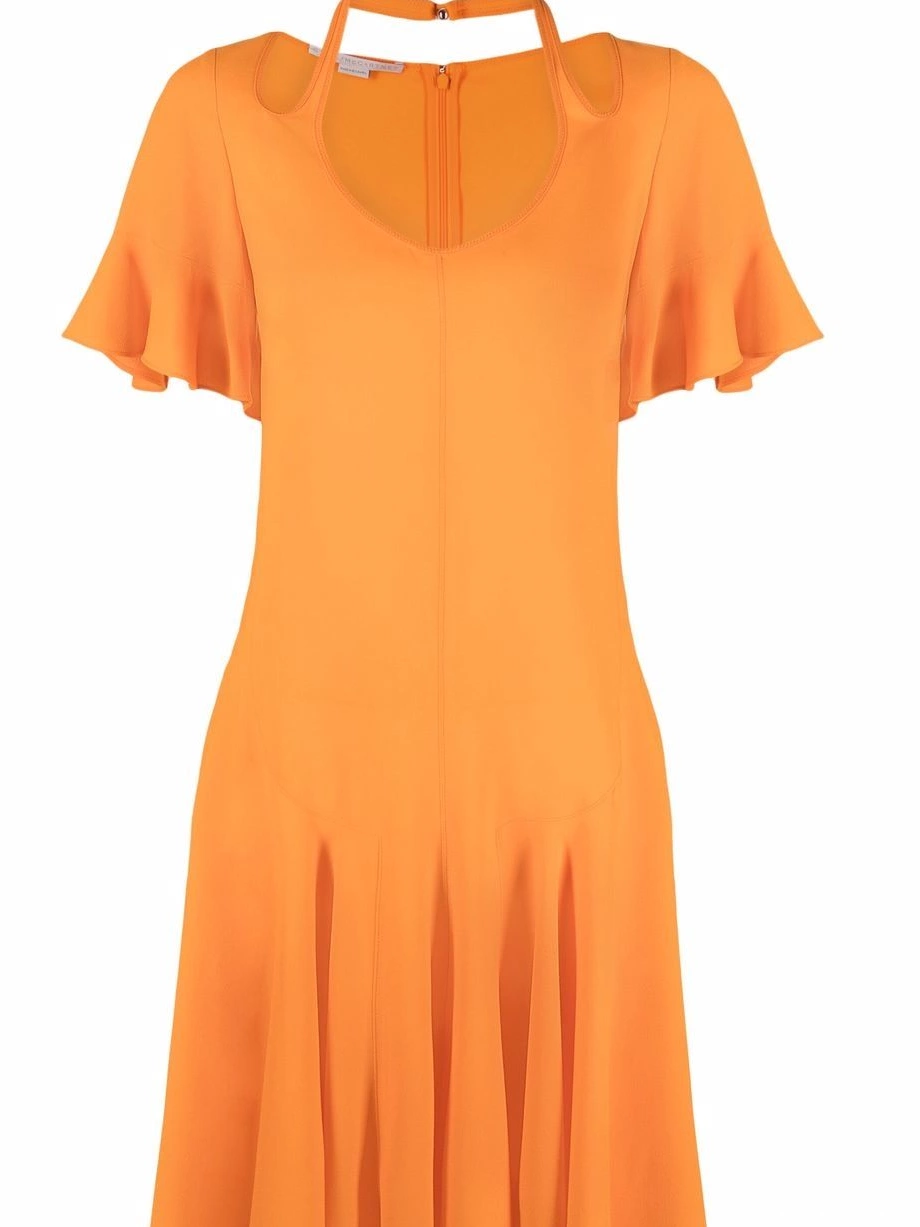 Affordable Stella cut-out McCartney Women V-neck dress flared 0420